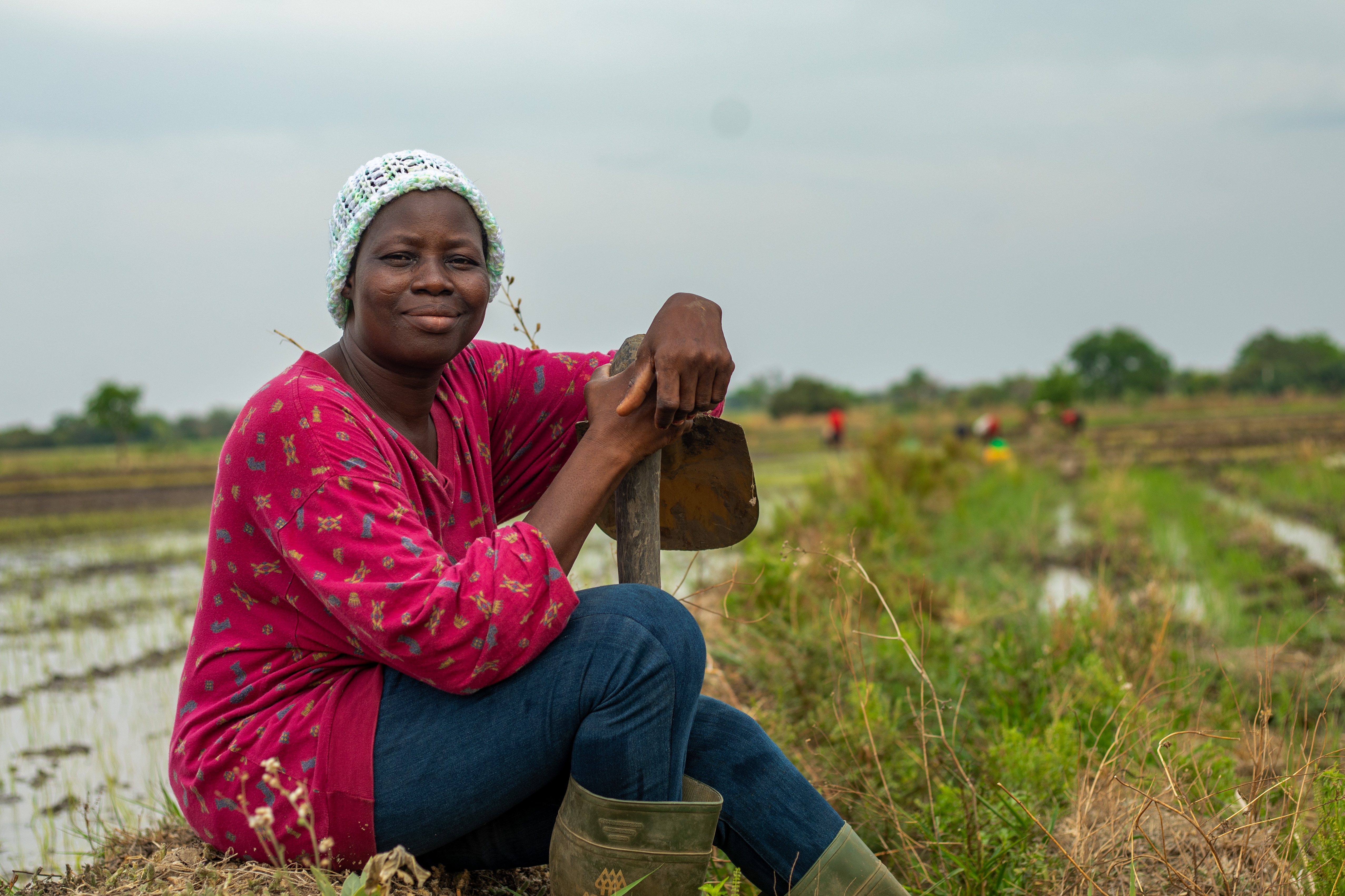 Farmer in field