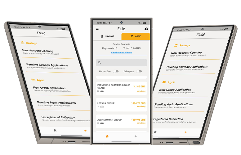 Mobile app interface